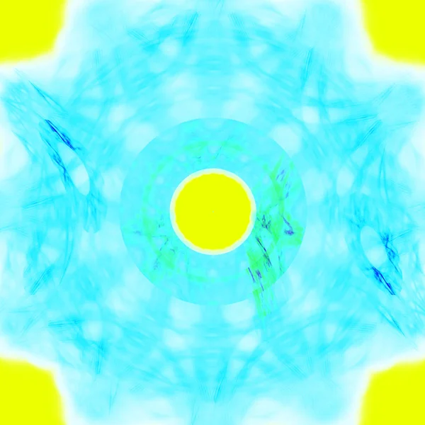 Fantasia caótico padrão fractal colorido. Formas fractais abstratas. 3D renderização ilustração fundo ou papel de parede — Fotografia de Stock