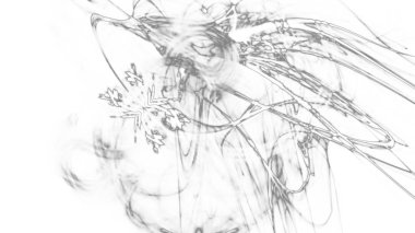 Fantezi kaotik renkli fraktal desen. Soyut Fraktal şekiller. 3D render resimde arka plan veya duvar kağıdı