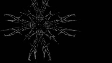 Fantezi kaotik renkli fraktal desen. Soyut Fraktal şekiller. 3D render resimde arka plan veya duvar kağıdı