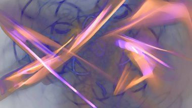 Fantezi kaotik renkli fraktal desen. Soyut Fraktal şekiller. 3D render resimde arka plan veya duvar kağıdı