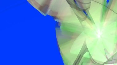 Fantezi kaotik renkli fraktal desen. Soyut Fraktal şekiller. 3D render resimde arka plan veya duvar kağıdı