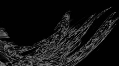 Fantezi kaotik renkli fraktal desen. Soyut Fraktal şekiller. 3D render resimde arka plan veya duvar kağıdı