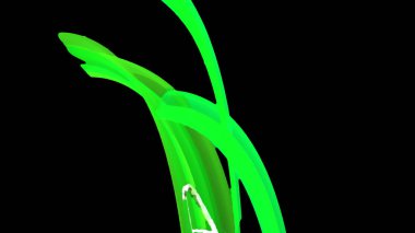 Fantezi kaotik renkli fraktal desen. Soyut Fraktal şekiller. 3D render resimde arka plan veya duvar kağıdı