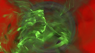 Fantezi kaotik renkli fraktal desen. Soyut Fraktal şekiller. 3D render resimde arka plan veya duvar kağıdı