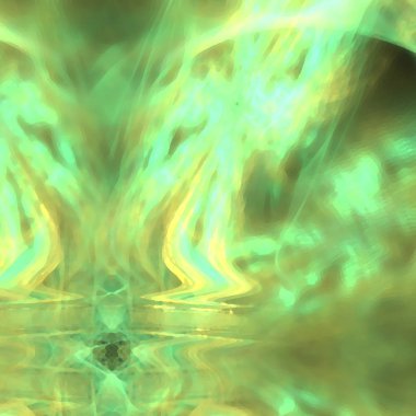 Fantezi kaotik renkli fraktal desen. Soyut Fraktal şekiller. 3D render resimde arka plan veya duvar kağıdı