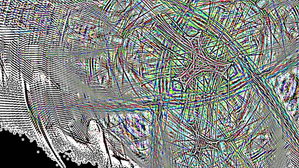 Fantasie chaotische kleurrijke fractale patroon. Abstracte fractale vormen. 3D rendering afbeelding achtergrond of behang — Stockfoto