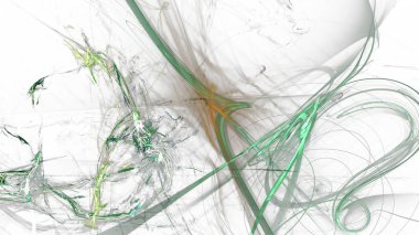 Fantezi kaotik renkli fraktal desen. Soyut Fraktal şekiller. 3D render resimde arka plan veya duvar kağıdı