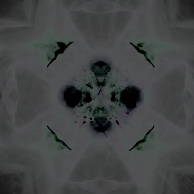 Fantezi kaotik renkli fraktal desen. Soyut Fraktal şekiller. 3D render resimde arka plan veya duvar kağıdı