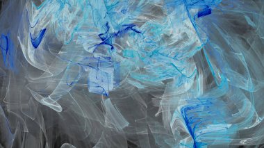 Fantezi kaotik renkli fraktal desen. Soyut Fraktal şekiller. 3D render resimde arka plan veya duvar kağıdı