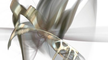 Fantezi kaotik renkli fraktal desen. Soyut Fraktal şekiller. 3D render resimde arka plan veya duvar kağıdı