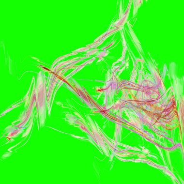 Fantezi kaotik renkli fraktal desen. Soyut Fraktal şekiller. 3D render resimde arka plan veya duvar kağıdı