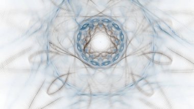 Fantezi kaotik renkli fraktal desen. Soyut Fraktal şekiller. 3D render resimde arka plan veya duvar kağıdı