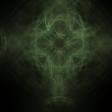 Fantezi kaotik renkli fraktal desen. Soyut Fraktal şekiller. 3D render resimde arka plan veya duvar kağıdı