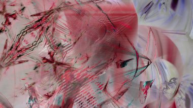 Fantezi kaotik renkli fraktal desen. Soyut Fraktal şekiller. 3D render resimde arka plan veya duvar kağıdı