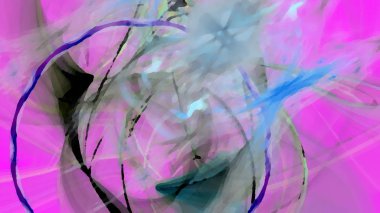 Fantezi kaotik renkli fraktal desen. Soyut Fraktal şekiller. 3D render resimde arka plan veya duvar kağıdı