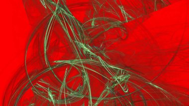 Fantezi kaotik renkli fraktal desen. Soyut Fraktal şekiller. 3D render resimde arka plan veya duvar kağıdı