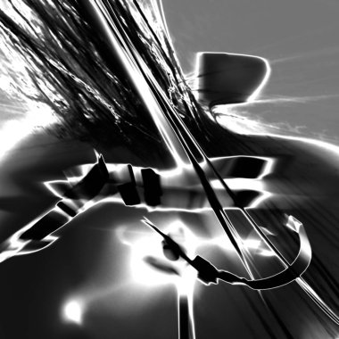 Fantezi kaotik renkli fraktal desen. Soyut Fraktal şekiller. 3D render resimde arka plan veya duvar kağıdı