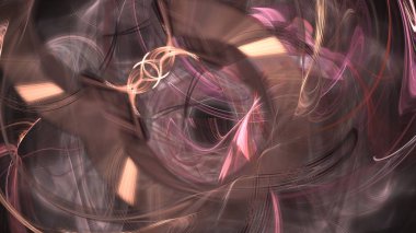 Fantezi kaotik renkli fraktal desen. Soyut Fraktal şekiller. 3D render resimde arka plan veya duvar kağıdı