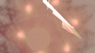 Fantezi kaotik renkli fraktal desen. Soyut Fraktal şekiller. 3D render resimde arka plan veya duvar kağıdı