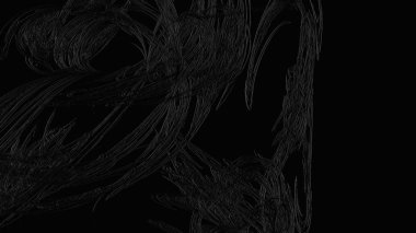 Fantezi kaotik renkli fraktal desen. Soyut Fraktal şekiller. 3D render resimde arka plan veya duvar kağıdı