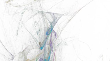 Fantezi kaotik renkli fraktal desen. Soyut Fraktal şekiller. 3D render resimde arka plan veya duvar kağıdı