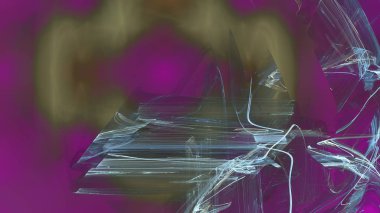 Fantezi kaotik renkli fraktal desen. Soyut Fraktal şekiller. 3D render resimde arka plan veya duvar kağıdı