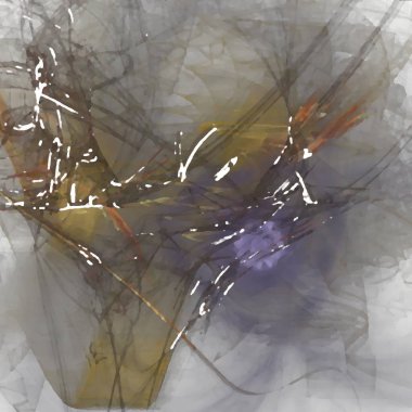 Fantezi kaotik renkli fraktal desen. Soyut Fraktal şekiller. 3D render resimde arka plan veya duvar kağıdı