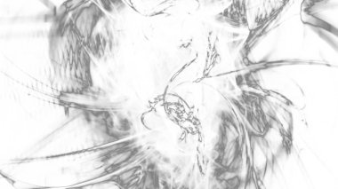 Fantezi kaotik renkli fraktal desen. Soyut Fraktal şekiller. 3D render resimde arka plan veya duvar kağıdı