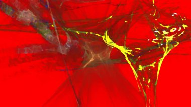 Fantezi kaotik renkli fraktal desen. Soyut Fraktal şekiller. 3D render resimde arka plan veya duvar kağıdı