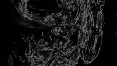 Fantezi kaotik renkli fraktal desen. Soyut Fraktal şekiller. 3D render resimde arka plan veya duvar kağıdı