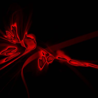 Fantezi kaotik renkli fraktal desen. Soyut Fraktal şekiller. 3D render resimde arka plan veya duvar kağıdı