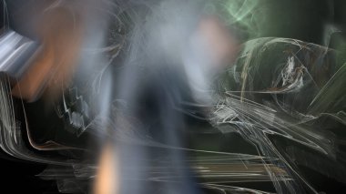 Fantezi kaotik renkli fraktal desen. Soyut Fraktal şekiller. 3D render resimde arka plan veya duvar kağıdı