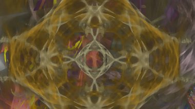 Fantezi kaotik renkli fraktal desen. Soyut Fraktal şekiller. 3D render resimde arka plan veya duvar kağıdı