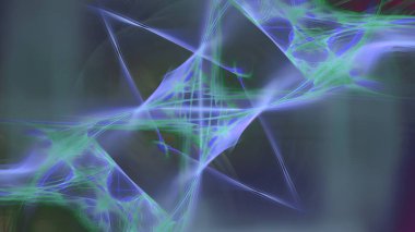 Fantezi kaotik renkli fraktal desen. Soyut Fraktal şekiller. 3D render resimde arka plan veya duvar kağıdı