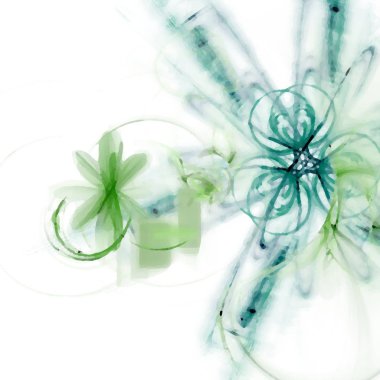 Fantezi kaotik renkli fraktal desen. Soyut Fraktal şekiller. 3D render resimde arka plan veya duvar kağıdı