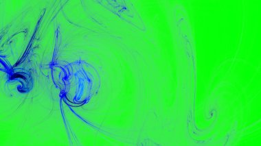 Fantezi kaotik renkli fraktal desen. Soyut Fraktal şekiller. 3D render resimde arka plan veya duvar kağıdı