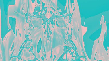 Fantezi kaotik renkli fraktal desen. Soyut Fraktal şekiller. 3D render resimde arka plan veya duvar kağıdı