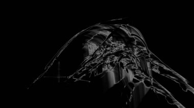 Fantezi kaotik renkli fraktal desen. Soyut Fraktal şekiller. 3D render resimde arka plan veya duvar kağıdı