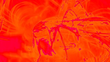 Fantezi kaotik renkli fraktal desen. Soyut Fraktal şekiller. 3D render resimde arka plan veya duvar kağıdı