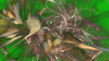 Fantezi kaotik renkli fraktal desen. Soyut Fraktal şekiller. 3D render resimde arka plan veya duvar kağıdı