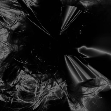 Fantezi kaotik renkli fraktal desen. Soyut Fraktal şekiller. 3D render resimde arka plan veya duvar kağıdı