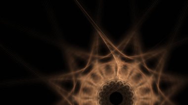 Fantezi kaotik renkli fraktal desen. Soyut Fraktal şekiller. 3D render resimde arka plan veya duvar kağıdı