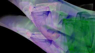 Fantezi kaotik renkli fraktal desen. Soyut Fraktal şekiller. 3D render resimde arka plan veya duvar kağıdı