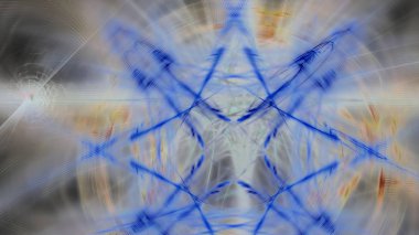 Fantezi kaotik renkli fraktal desen. Soyut Fraktal şekiller. 3D render resimde arka plan veya duvar kağıdı