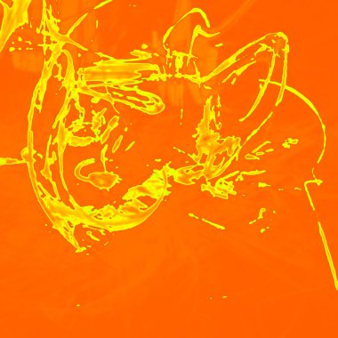 Fantezi kaotik renkli fraktal desen. Soyut Fraktal şekiller. 3D render resimde arka plan veya duvar kağıdı