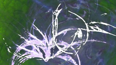 Fantezi kaotik renkli fraktal desen. Soyut Fraktal şekiller. 3D render resimde arka plan veya duvar kağıdı