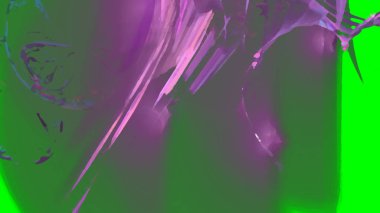 Fantezi kaotik renkli fraktal desen. Soyut Fraktal şekiller. 3D render resimde arka plan veya duvar kağıdı