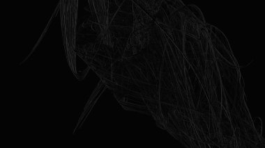 Fantezi kaotik renkli fraktal desen. Soyut Fraktal şekiller. 3D render resimde arka plan veya duvar kağıdı