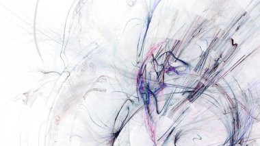 Fantezi kaotik renkli fraktal desen. Soyut Fraktal şekiller. 3D render resimde arka plan veya duvar kağıdı