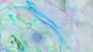 Fantezi kaotik renkli fraktal desen. Soyut Fraktal şekiller. 3D render resimde arka plan veya duvar kağıdı